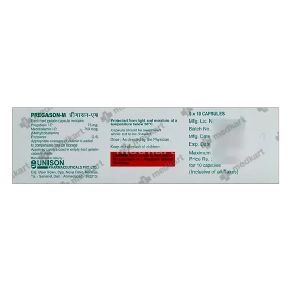pregason m capsule 10's